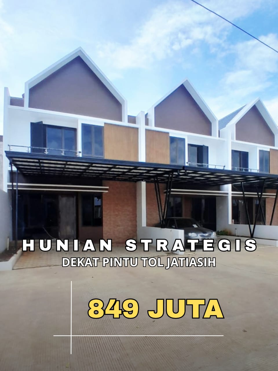 Properti terdaftar untuk dijual atau disewa - Hunian Strategis Bangunan Berkualitas Dekat Pintu Tol Jatiasih