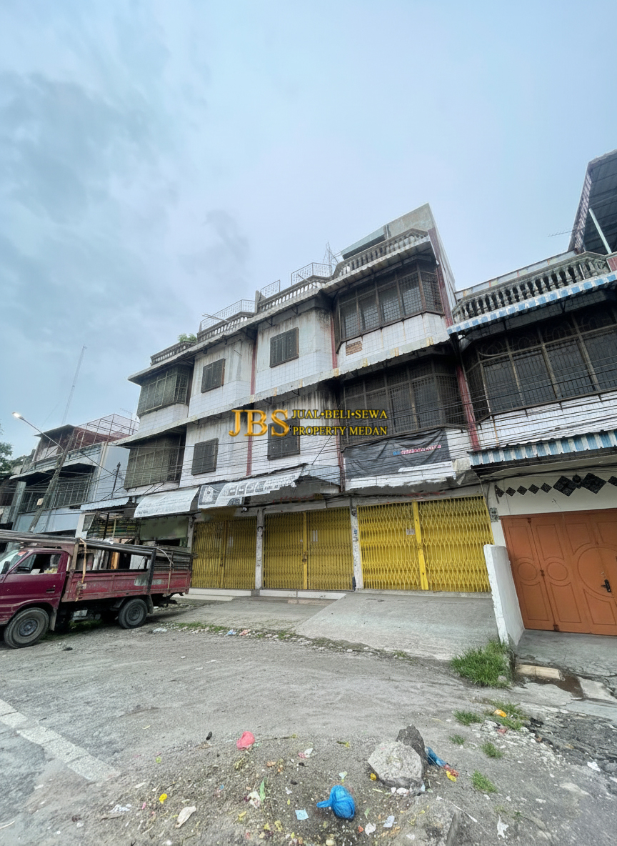 Properti terdaftar untuk dijual atau disewa - Dijual Ruko Gandeng 3 Di Jalan Pertempuran - Brayan (sebelah Siobak Seng)