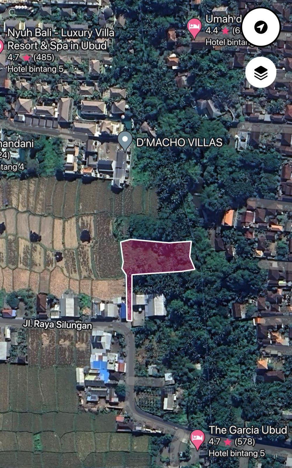 Properti terdaftar untuk dijual atau disewa - Tanah Eksklusif Cocok Untuk Permukiman Di Ubud 