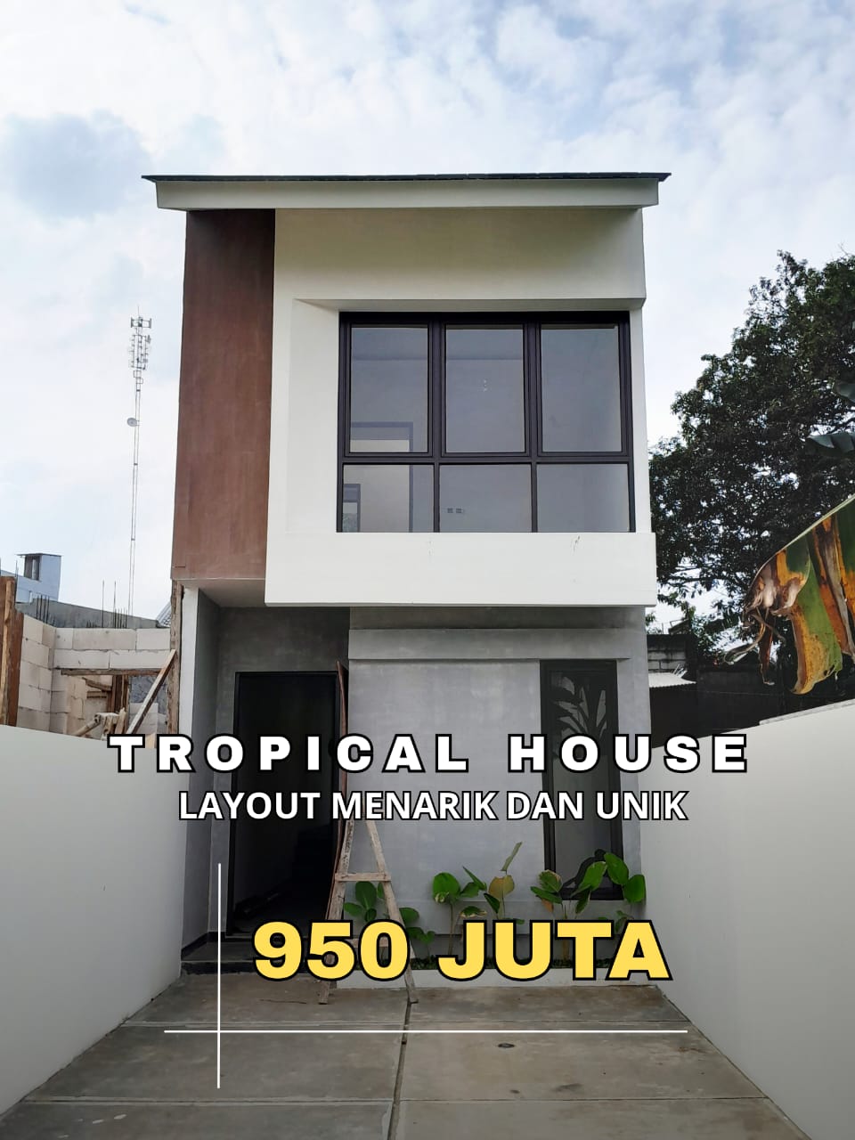 Properti terdaftar untuk dijual atau disewa - Rumah Design Tropical Tata Ruang Unik Dan Menarik Dan Juga Akses 2 Mobil