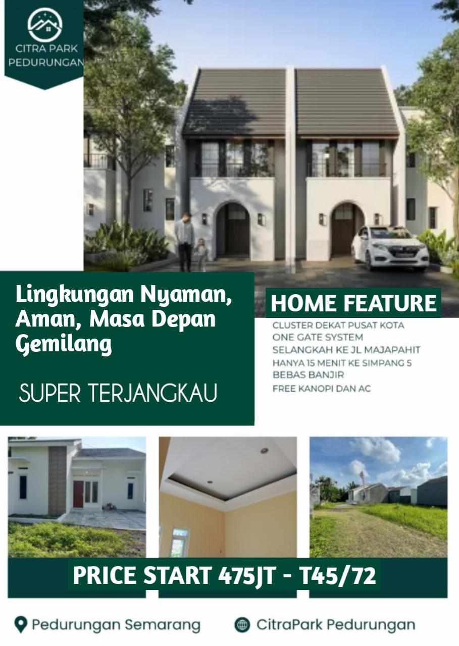 Properti terdaftar untuk dijual atau disewa - Citrapark Hunian Tengah Kota Beberapa Menit Ke Majapahit Dan Pintu Tol Gayamsari