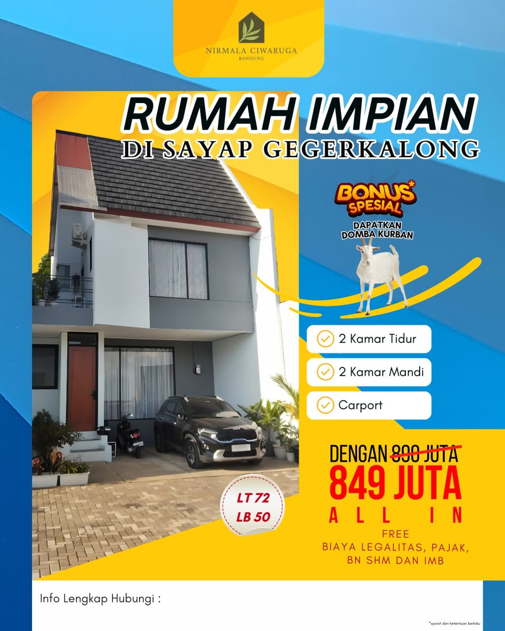 Properti terdaftar untuk dijual atau disewa - Rumah Sayap Geger Kalong/setiabudi