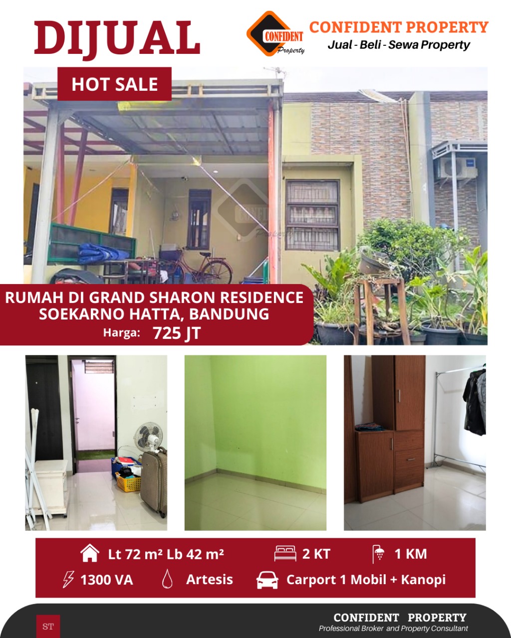 Properti terdaftar untuk dijual atau disewa - Rumah Murah Komplek Elit Grand Sharon 700 Jutaan Jarang Ada Bagus Siap Huni Jarang Ada Murah 