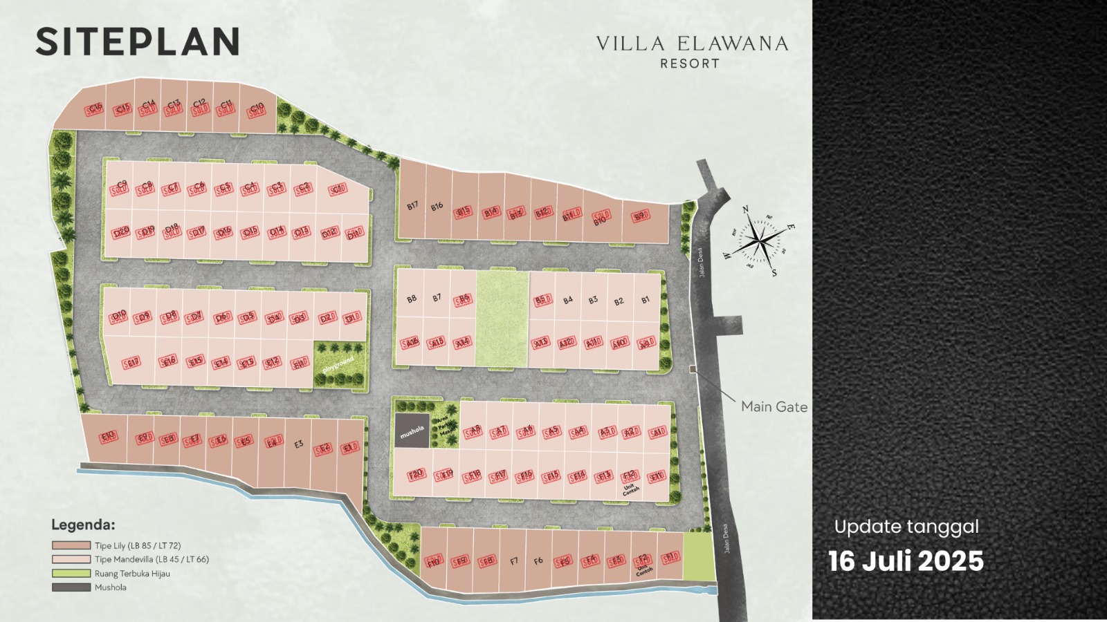 Properti terdaftar untuk dijual atau disewa - Villa Elawana Madiun