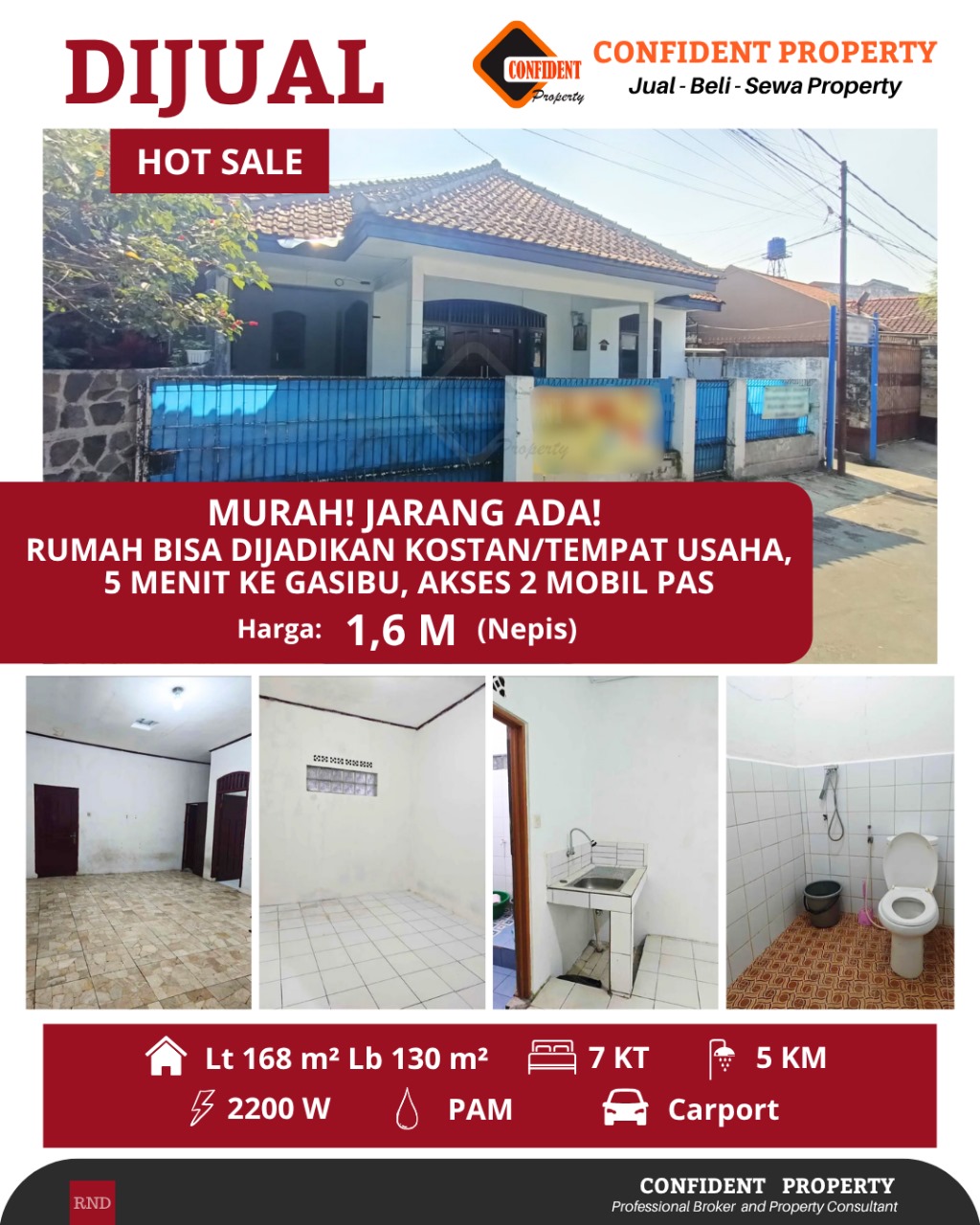 Properti terdaftar untuk dijual atau disewa - Jual Cepat Rumah Murah Pusat Kota Bandung Dkt Gasibu Telkom Unpad Jarang Ada Tanah Luas Harga Murah 