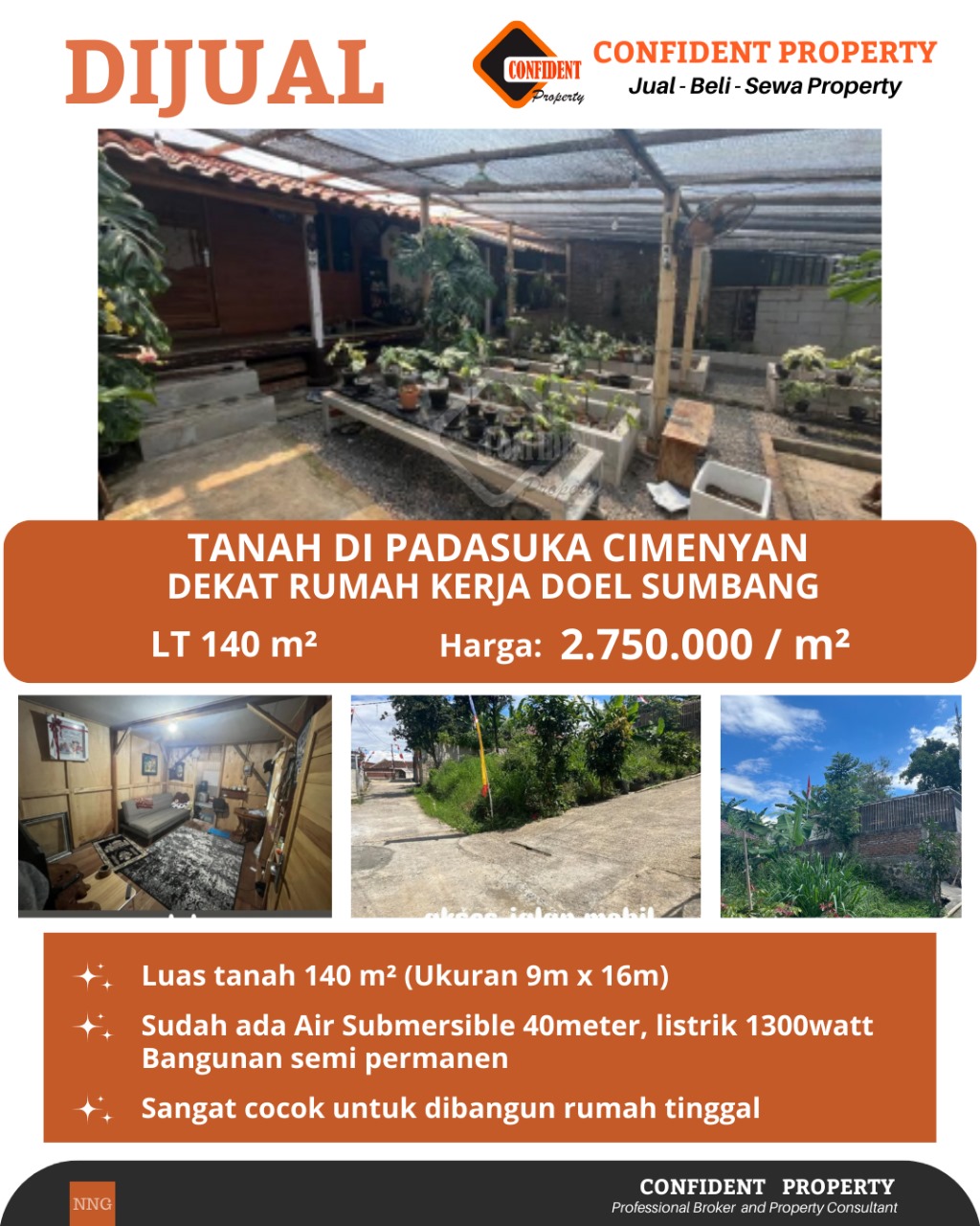 Properti terdaftar untuk dijual atau disewa - Tanah Murah Padasuka Atas Cimenyan Dkt Cartil Kampung Bareto