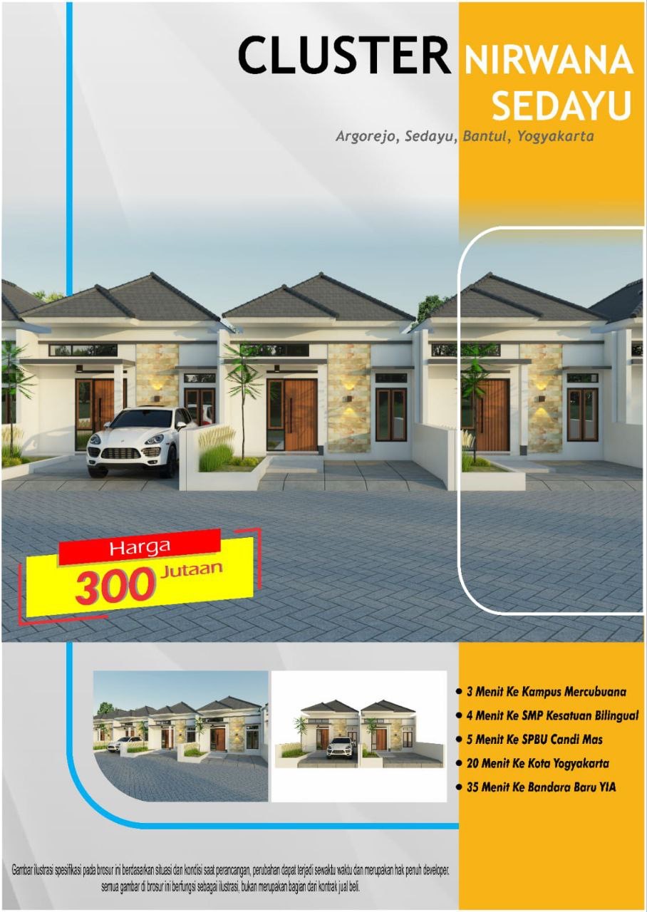 Properti terdaftar untuk dijual atau disewa - Cluster Nirwana Sedayu