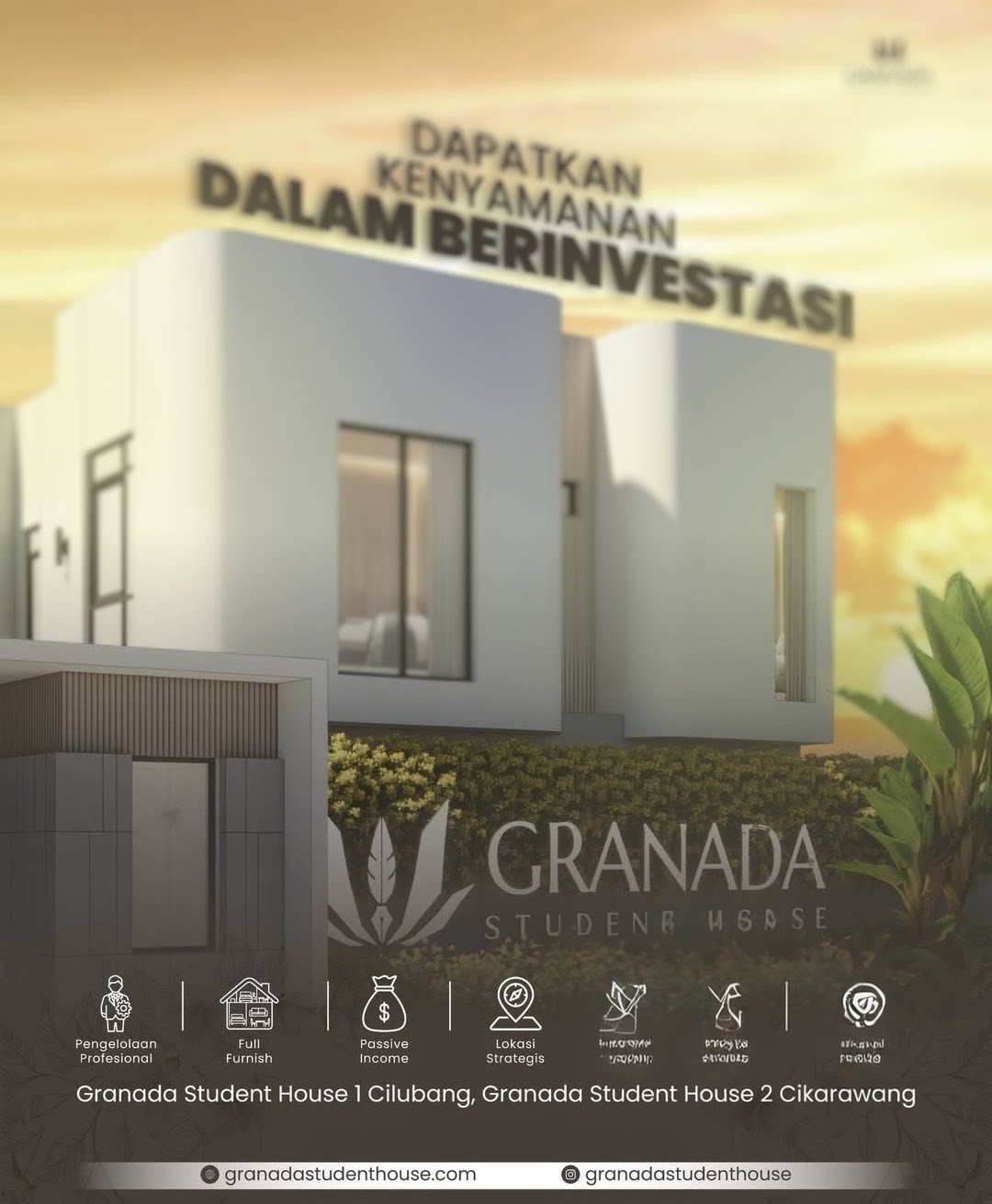 Properti terdaftar untuk dijual atau disewa - Granada Student House 2 No. A2