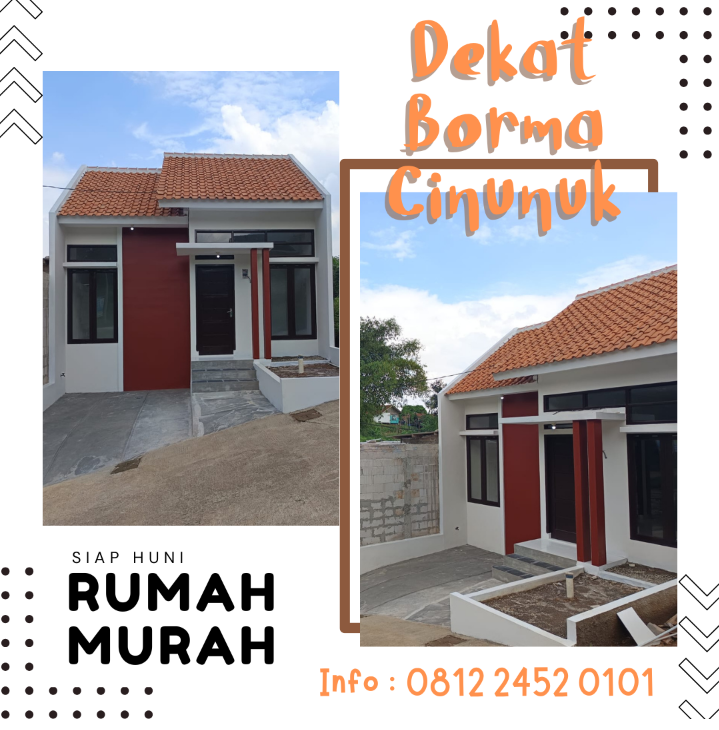 Properti terdaftar untuk dijual atau disewa - Rumah Kpr Bandung Timur Dekat Borma Cinunuk