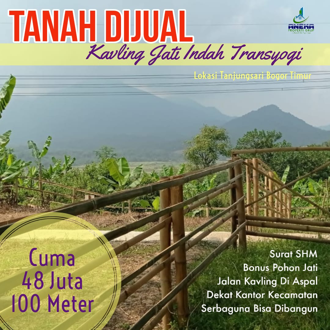 JUAL TANAH KAVLING TERMURAH, SHM PINGGIR JALAN DI TANJUNGSARI BOGOR