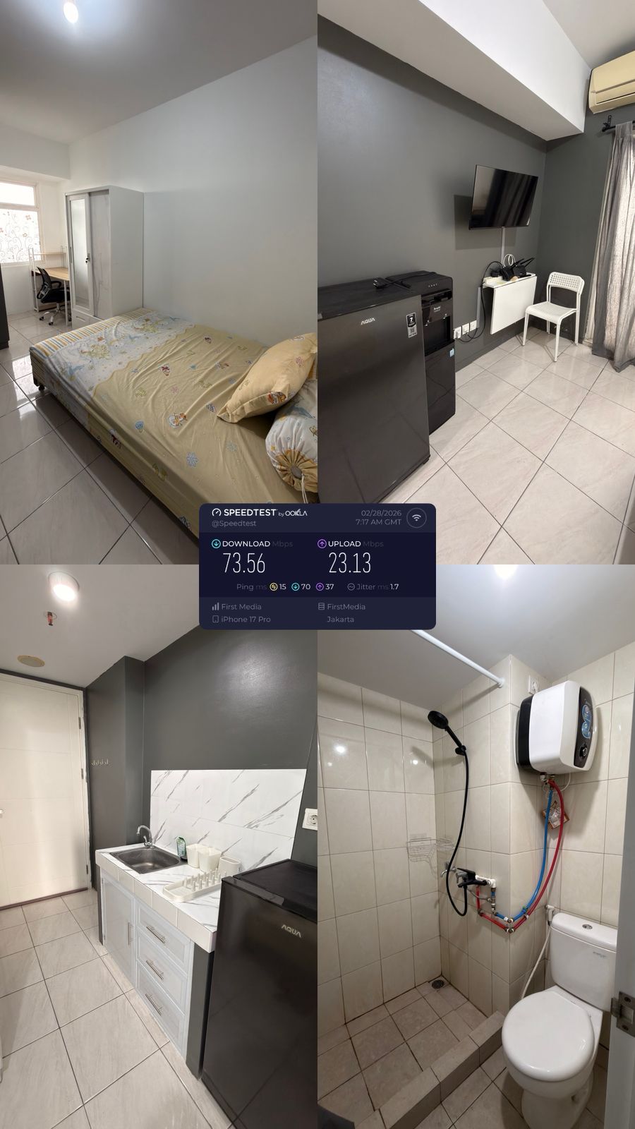 Disewakan Apartemen The Springlake Summarecon Bekasi Type Studio Furnished Siap Huni
