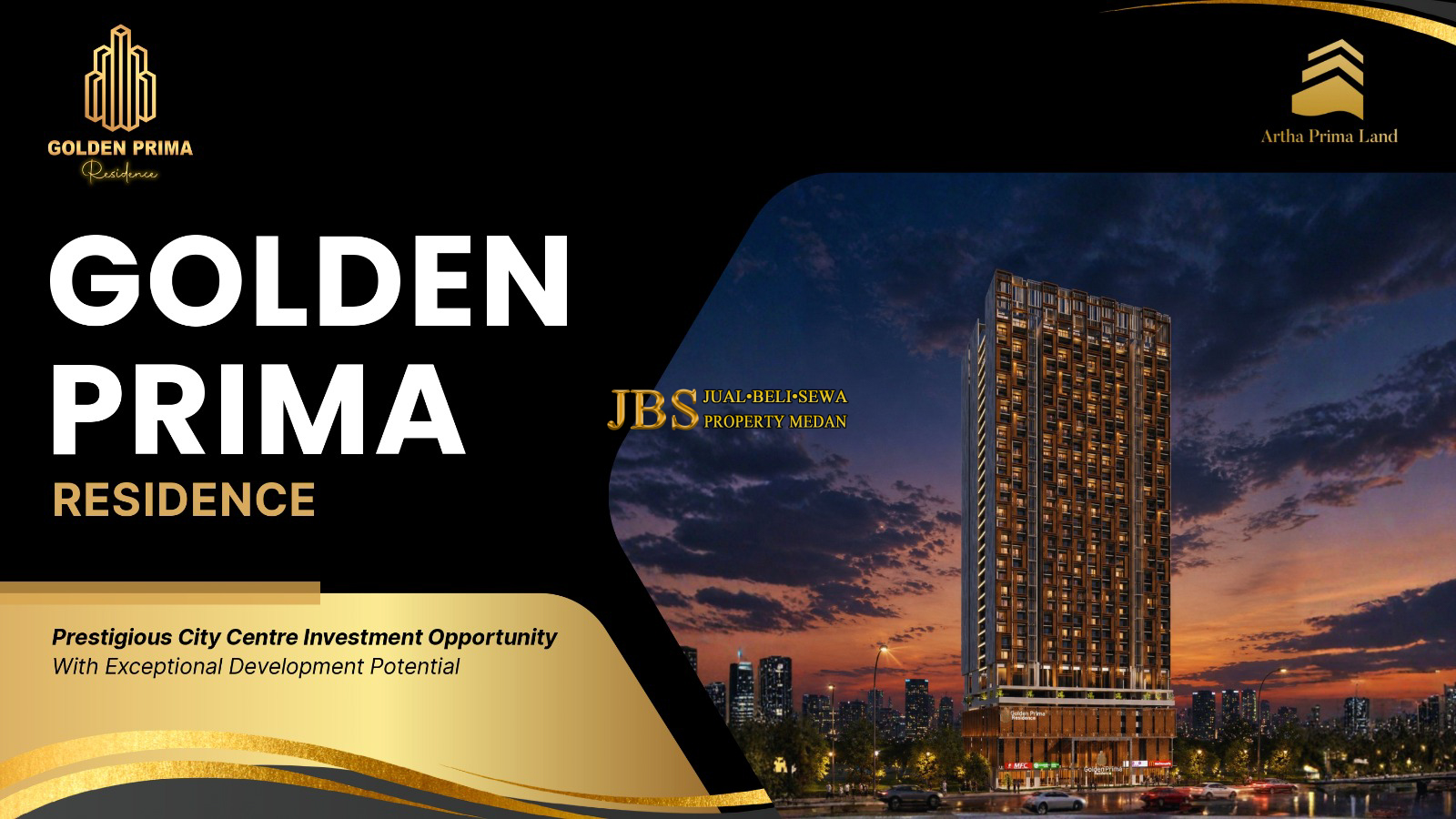 Launching Soon!! Apartemen Golden Prima Residence Jalan Pabrik Tenun - Medan