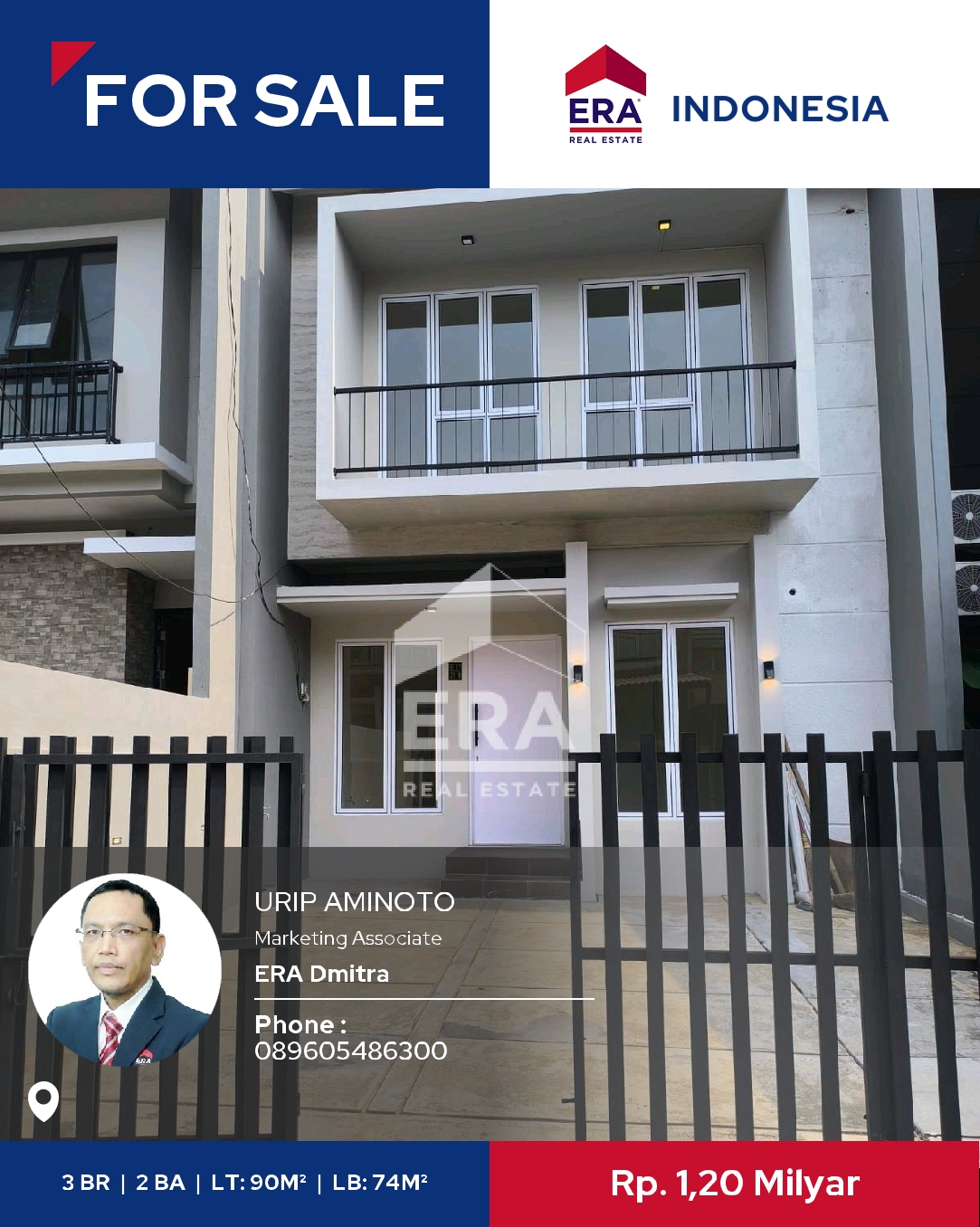 DIJUAL Rumah baru 2 lantai, siap huni di Bukit golf Riverside