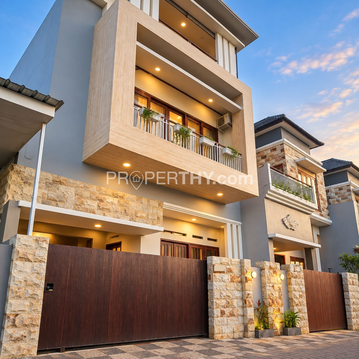 Dijual Rumah 3 Lantai Siap Huni Luas Tanah 1 Are, 4 Kamar Tidur Dengan View Sawah Serta SHM&IMB Lengkap - 5 Menit ke Bali Publik School & Sekolah Dyatmika | PRPD588