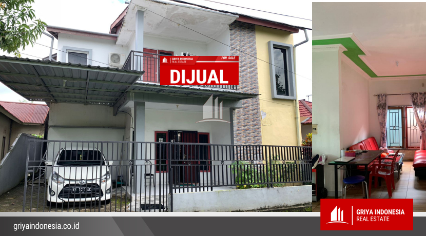Dijual rumah 2 lantai siap huni berlokasi di Jl. HM. Suwignyo, GG suka bangun, kota Pontianak