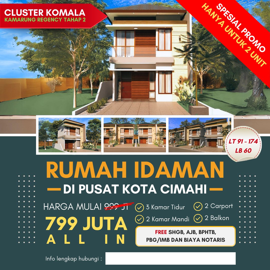 PERUMAHAN MEWAH DI KOTA CIMAHI BANDUNG BARAT 