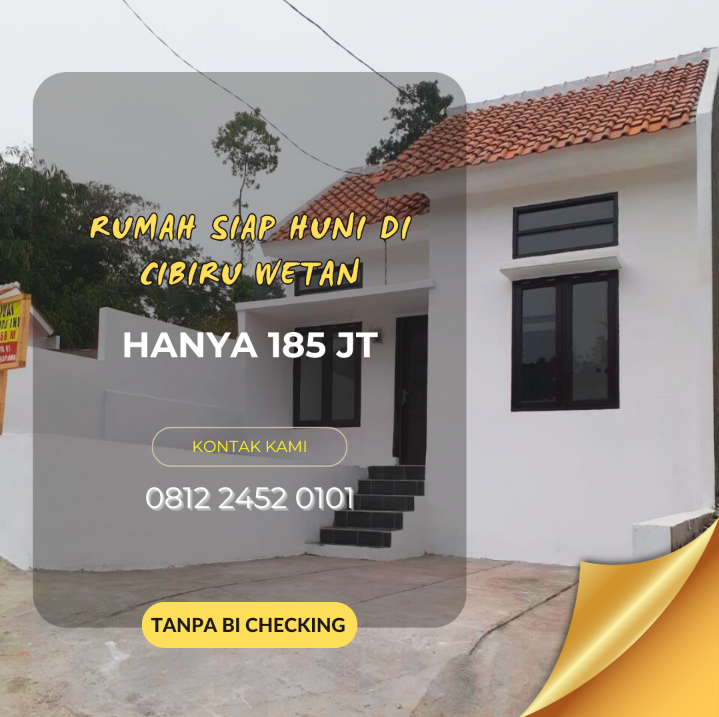 Rumah murah Bandung Timur nuansa alam Cibiru wetan