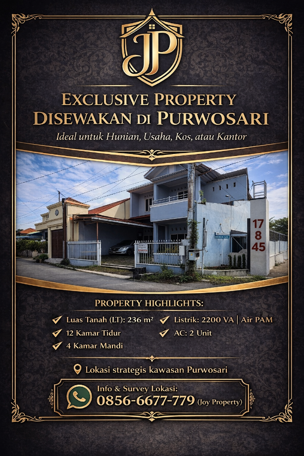 DISEWAKAN RUMAH PURWOSARI RAYA SEMARANG