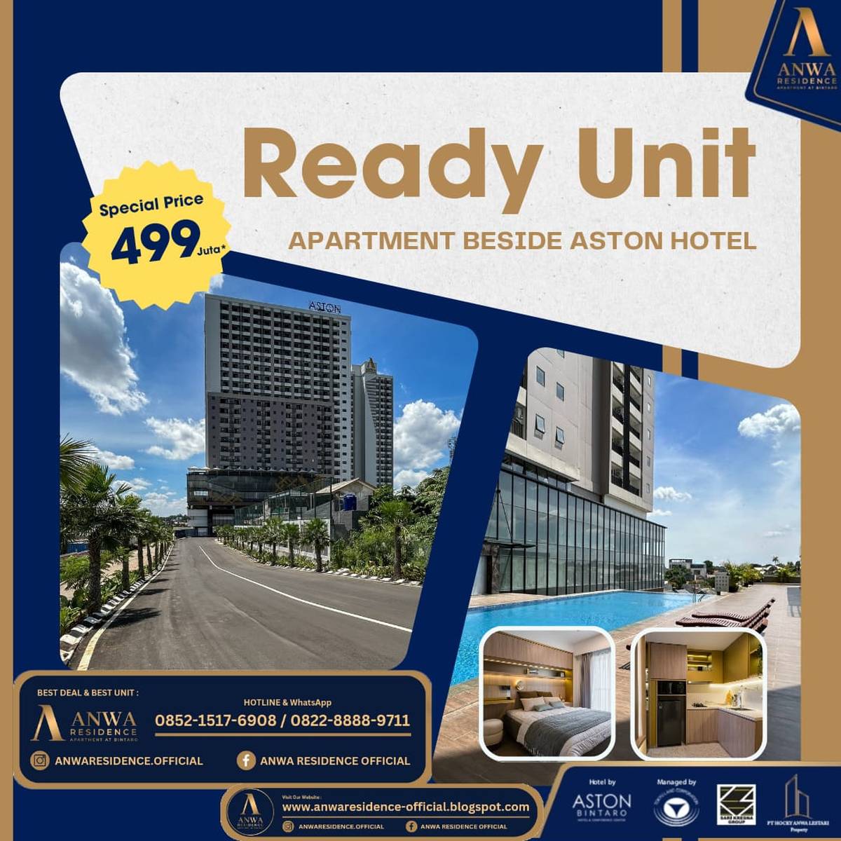Anwa Residence Bintaro, Apartemen Siap Huni MP414
